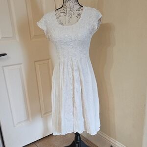 Lovely Feminine Chic White Dress